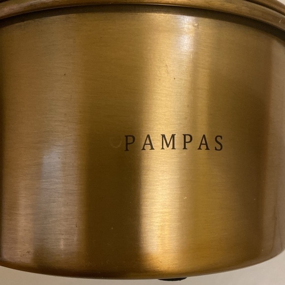 Hearth & Hand brass lidded 20 OZ. Pampas scented candle. 5”by3”. - Picture 8 of 8